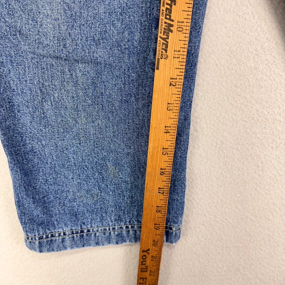 Vintage Anchor Blue Denim Capri's Pants Womens 9 Blue Jean Cropped Y2K 90s USA - Picture 8 of 9